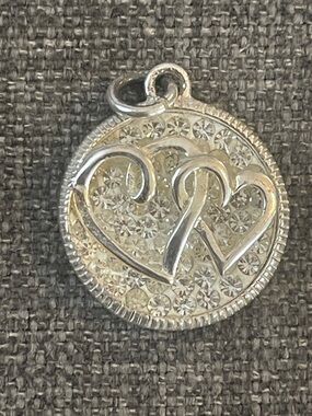 Vintage Always sisters forever, friends 925 Sterling necklace pendant 1/2”